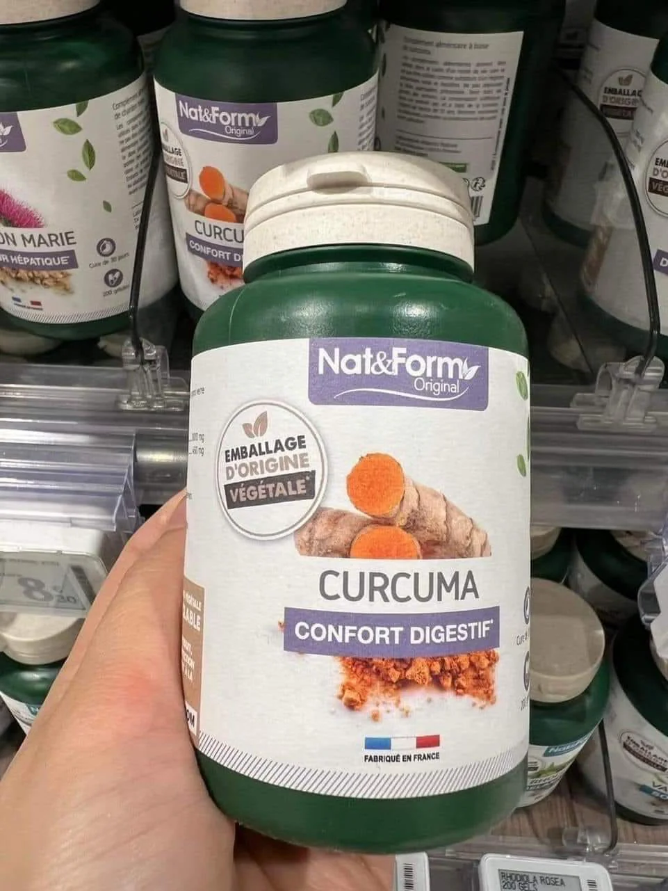 Viên tinh nghệ hữu cơ tự nhiên Curcuma Bio Nat&Form của Pháp