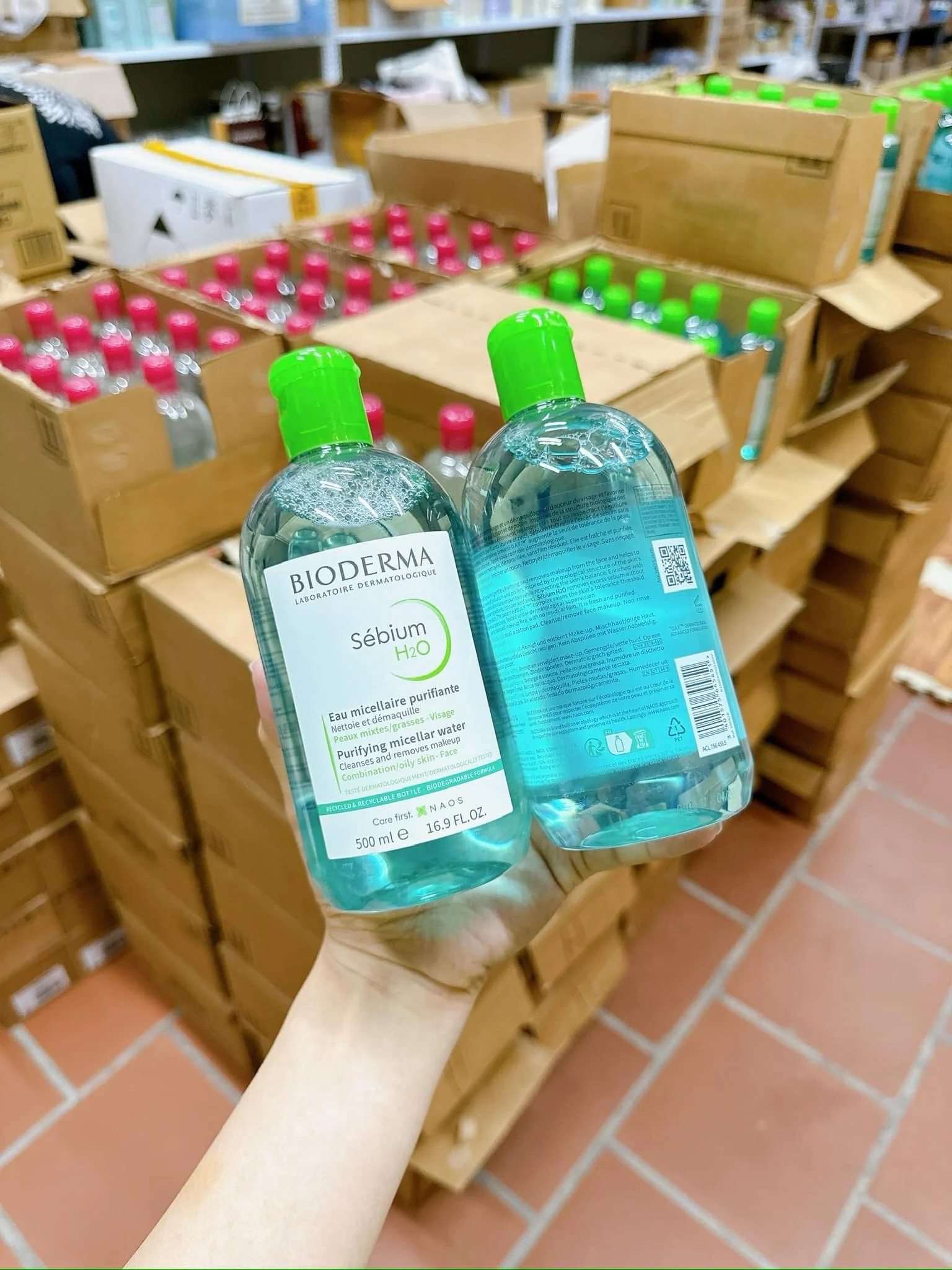 Nước Tẩy Trang Bioderma Cho Da Dầu, Da Hỗn Hợp, Da Mụn Sebium H2O