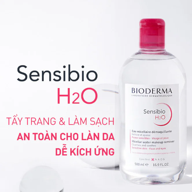Nước Tẩy Trang Bioderma Dành Cho Da Nhạy Cảm 500ml Sensibio H2O