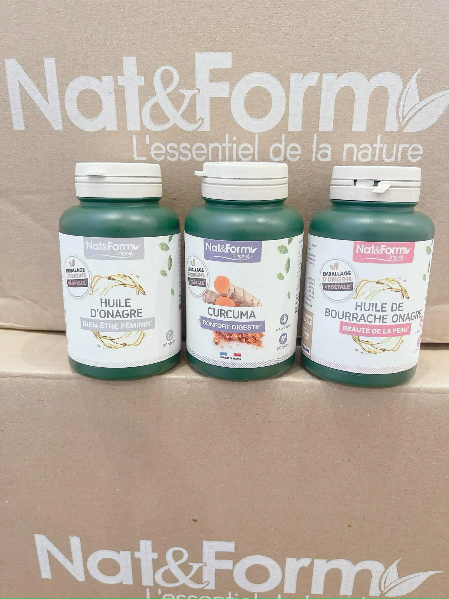 Bổ Não Nat&Form Ginkgo Biloba Memoire Giảm Căng Thẳng, Tăng Cường Trí Nhớ 200 Viên