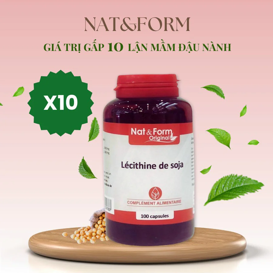 Mầm đậu nành Nat&Form 100 viên