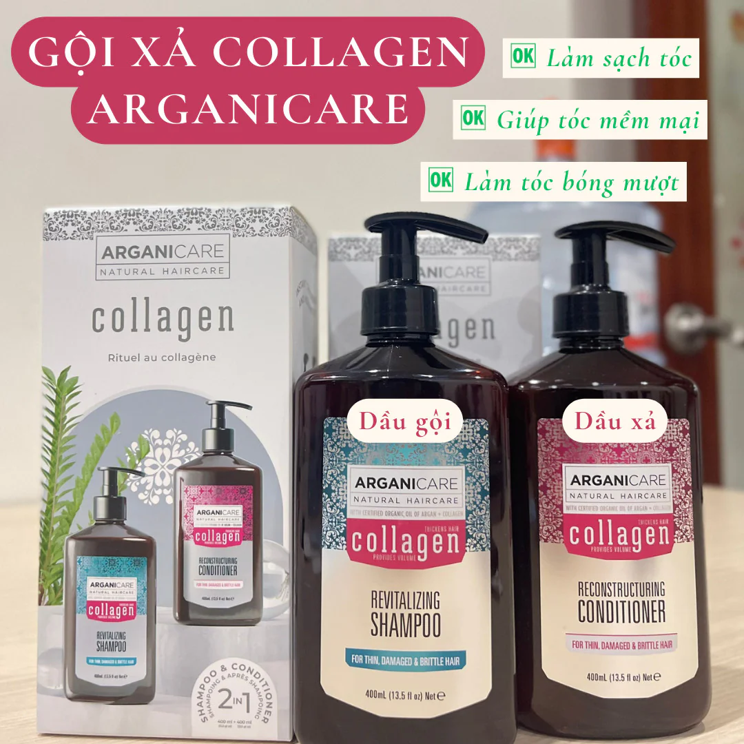 DẦU GỘI ARGANICARE COLLAGEN 400ML