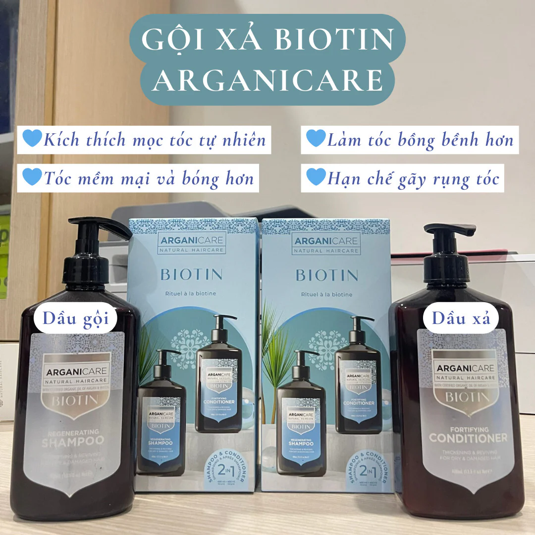 DẦU XẢ ARGANICARE BIOTIN FORTIFLYING 400ML
