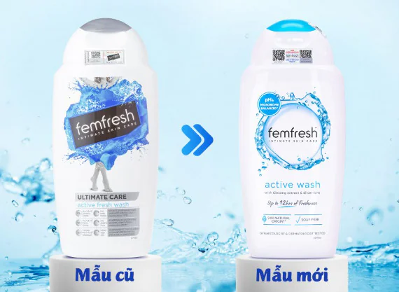 Dung dịch vệ sinh phụ nữ cao cấp năng động Femfresh Active Wash 250ml