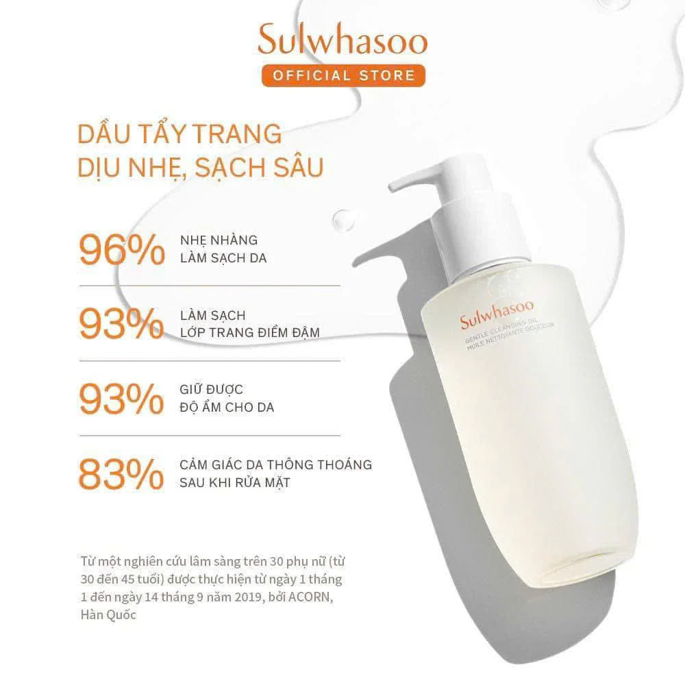 Dầu Tẩy Trang Dịu Nhẹ Cho Da Sulwhasoo 