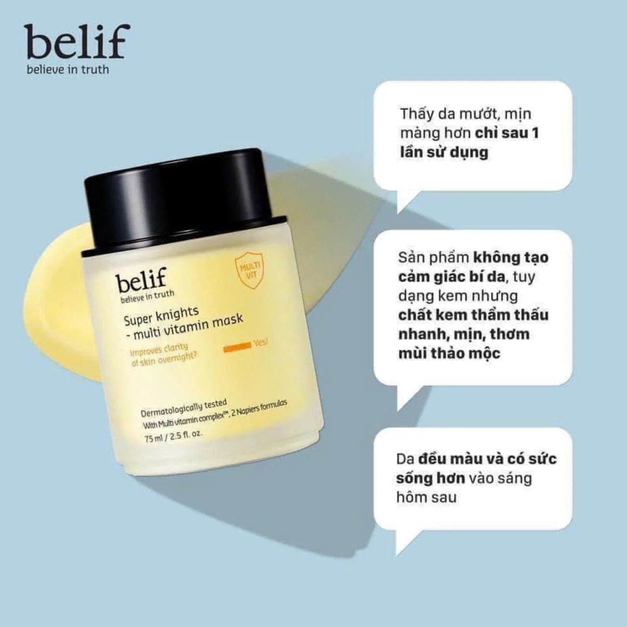 Mặt Nạ Ngủ Dưỡng Sáng Da Belif Super Knight Multi Vitamin Mask 75ml