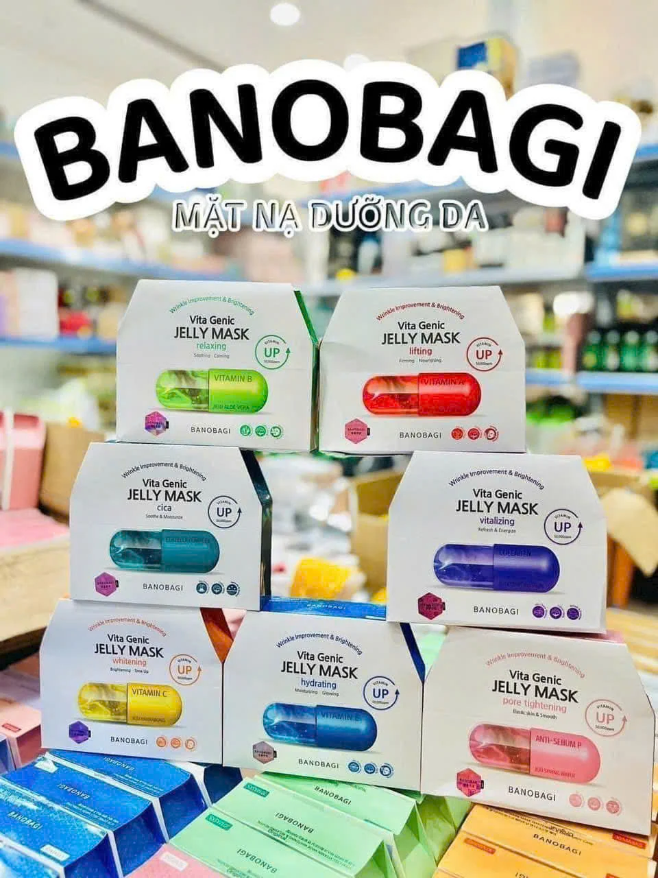 Mặt nạ Banobagi Vita Genic Hydrating Jelly Mask 30ml Màu Xanh Lá – 1 Miếng