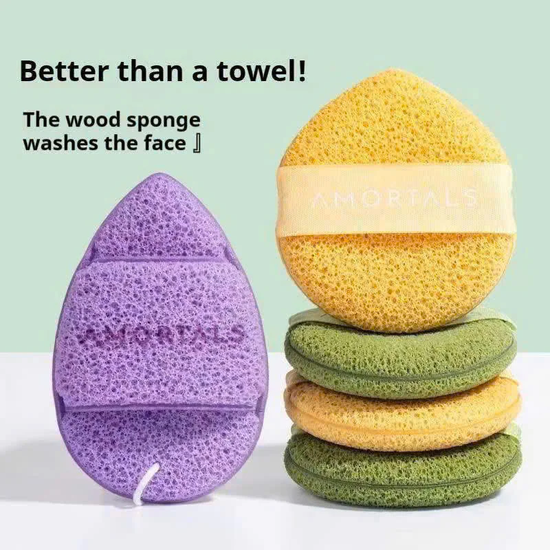 Set 3 Miếng Bông Mút Rửa Mặt Bọt Biển AMORTALS