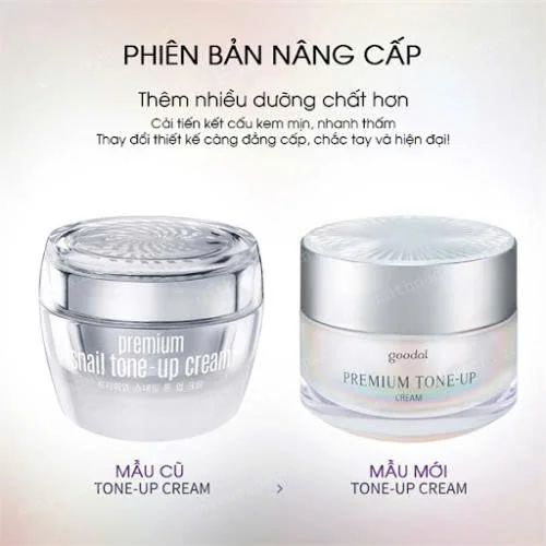 Kem dưỡng ốc sên Goodal Premium Tone-Up Cream 30ml - mẫu mới