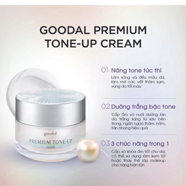 Kem dưỡng ốc sên Goodal Premium Tone-Up Cream 30ml - mẫu mới