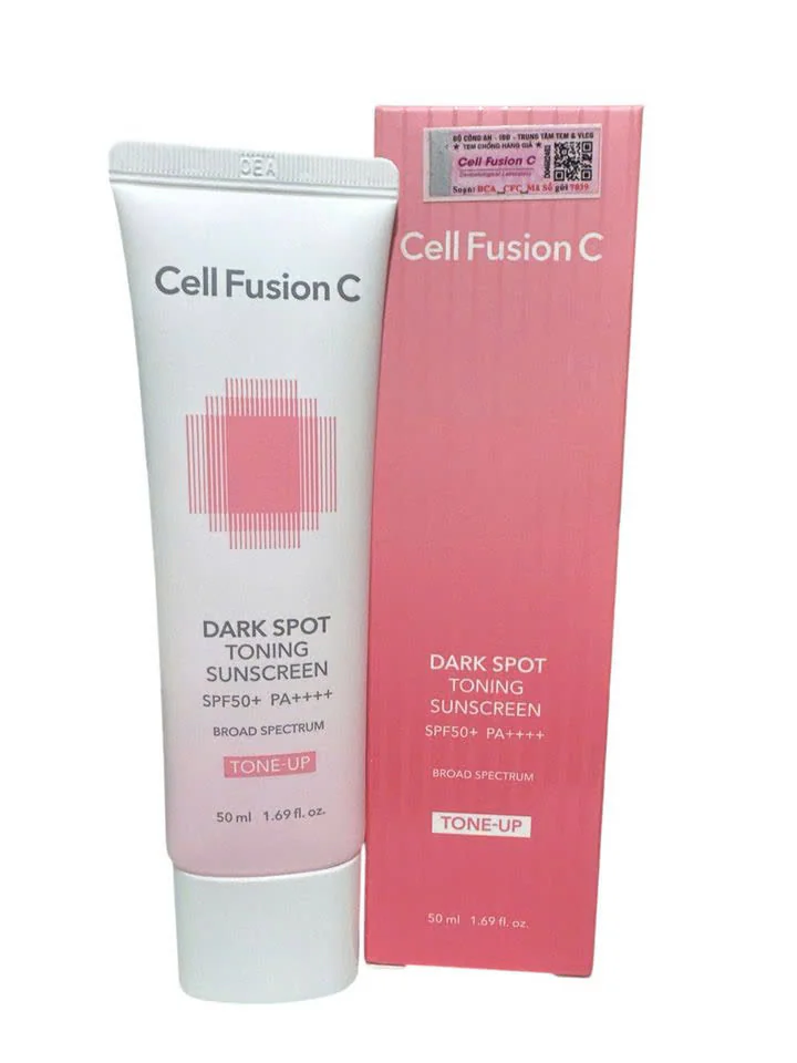 Kem Chống Nắng Cell Fusion C Nâng Tông Cấp Ẩm 50ml Aqua Tone Up 100 Sunscreen SPF 50+ PA++++